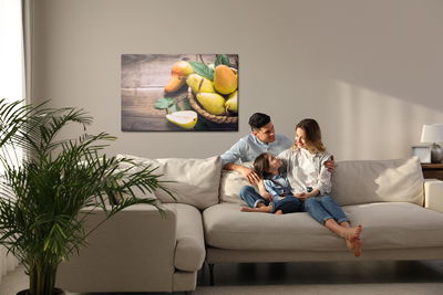 Ljuddämpande tavla - Pears in the basket