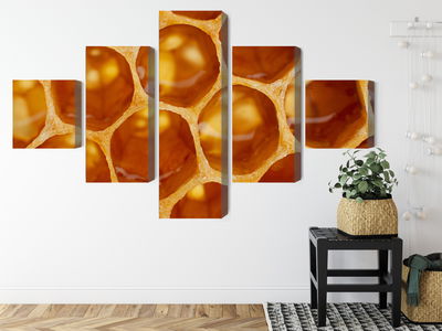 Ljuddämpande tavla - Honeycomb in macro scale