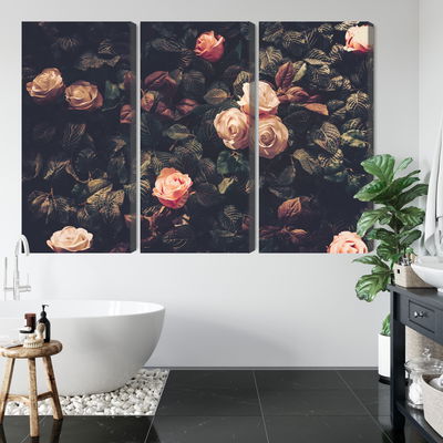 Ljuddämpande tavla - Pastel roses in vintage style