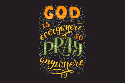 Ljuddämpande tavla - God is everywhere