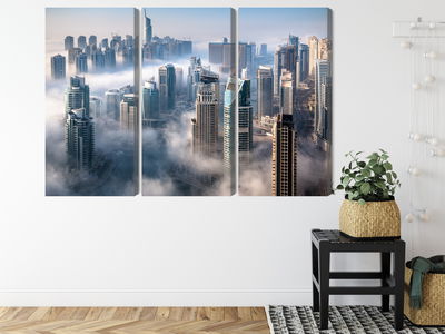 Ljuddämpande tavla - Dubai city panorama