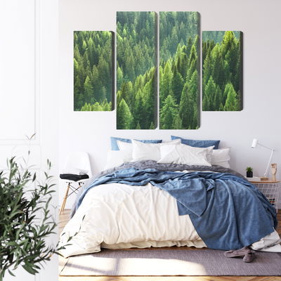 Ljuddämpande tavla - The green of the forest