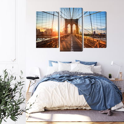 Ljuddämpande tavla - Brooklyn bridge in New York