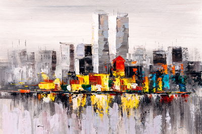 Ljuddämpande tavla - Abstract painting New York
