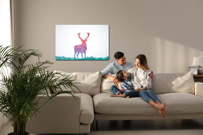 Ljuddämpande tavla - Colorful abstraction