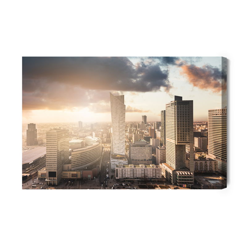 Ljuddämpande tavla - Panorama of Warsaw