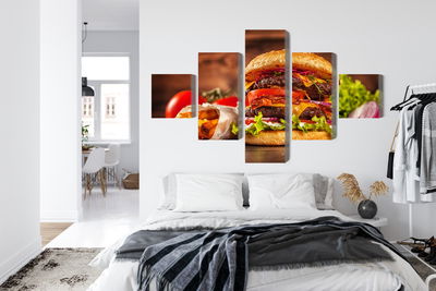 Ljuddämpande tavla - Homemade hamburger