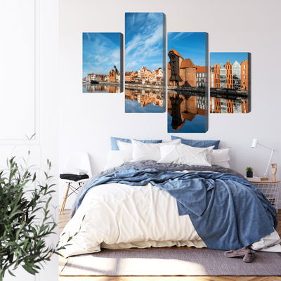 Ljuddämpande tavla - Panorama of gdansk