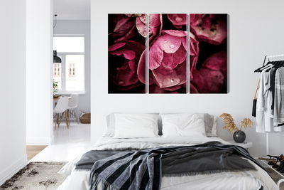 Ljuddämpande tavla - Peony flowers close up 3d