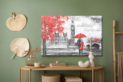 Ljuddämpande tavla - Lovers admiring London