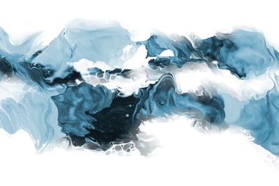 Ljuddämpande tavla - Blue abstract wave