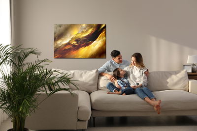 Ljuddämpande tavla - Abstract stormy sky