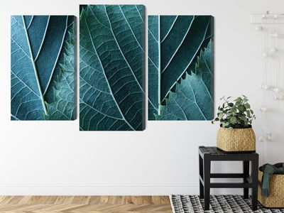 Ljuddämpande tavla - Leaves in a macro scale