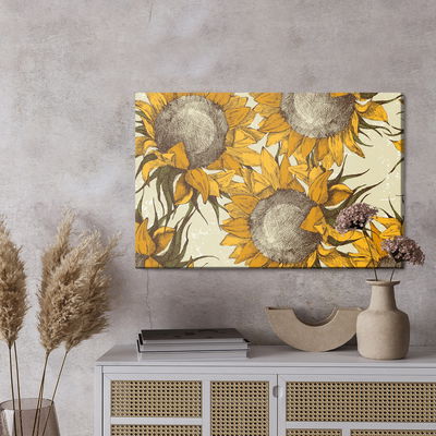 Ljuddämpande tavla - Sunflowers