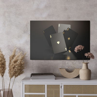 Ljuddämpande tavla - Cards with gold markings