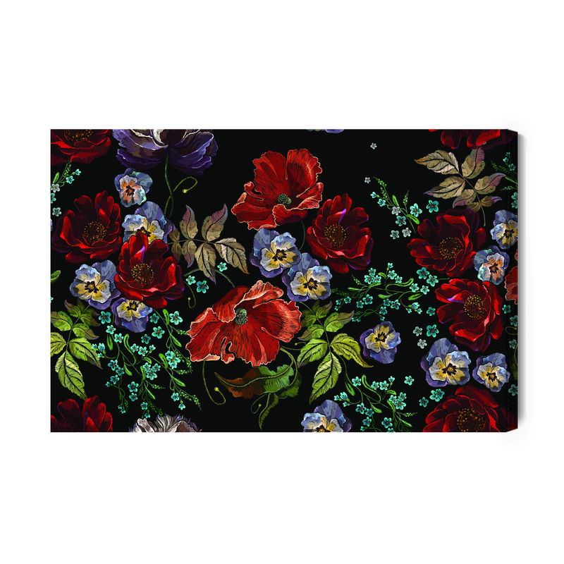 Ljuddämpande tavla - Beautiful coloured flowers