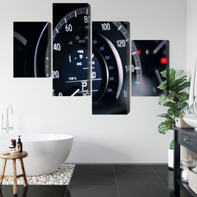 Ljuddämpande tavla - Modern car speedometer