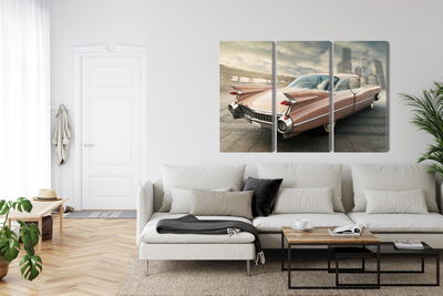 Ljuddämpande tavla - Vintage style car