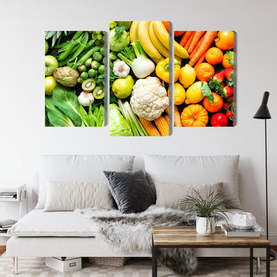 Ljuddämpande tavla - Fruits and vegetables