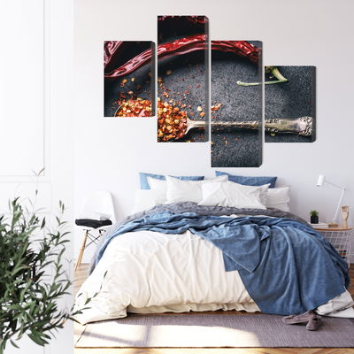 Ljuddämpande tavla - Dried chili peppers