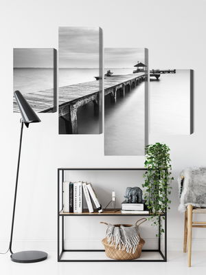 Ljuddämpande tavla - Wooden pier