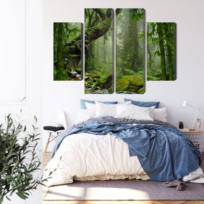 Ljuddämpande tavla - The green of the rain forest