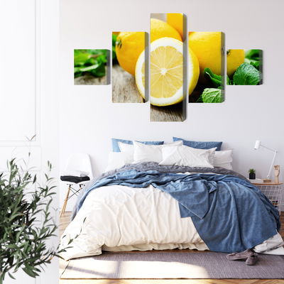 Ljuddämpande tavla - Lemon with mint