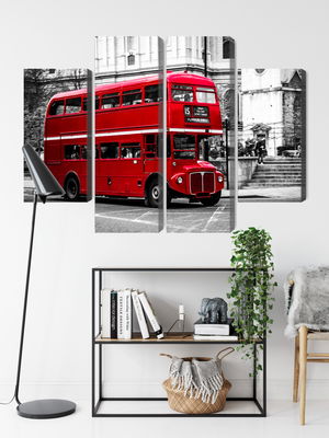 Ljuddämpande tavla - A double decker bus in London