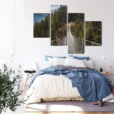 Ljuddämpande tavla - Suspension bridge in a 3d