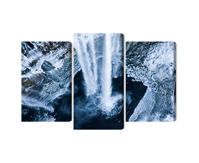 Ljuddämpande tavla - Winter waterfall