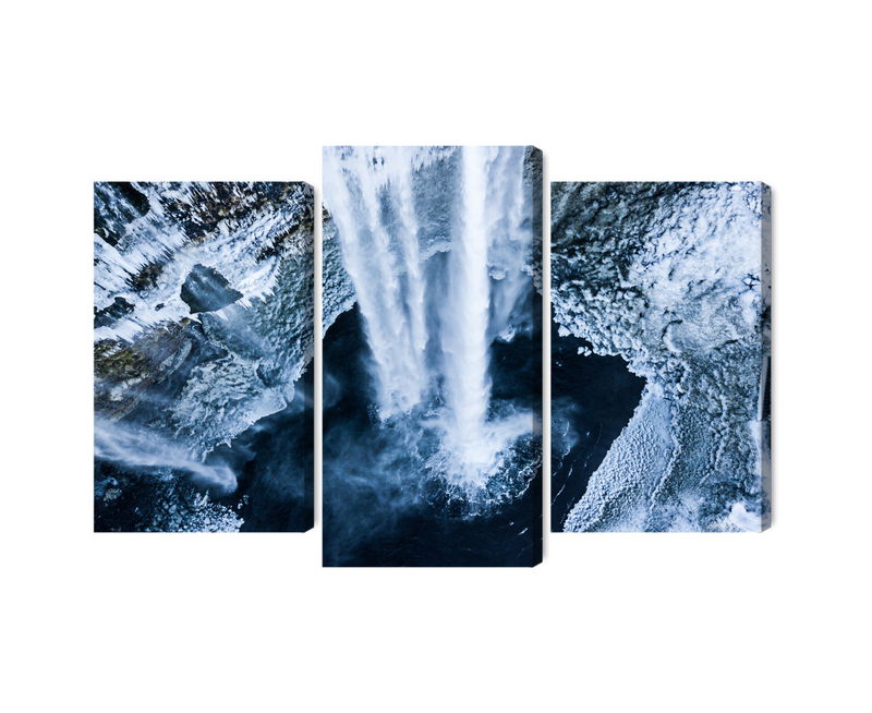 Ljuddämpande tavla - Winter waterfall