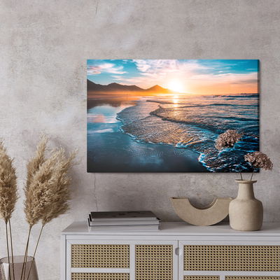 Ljuddämpande tavla - Sunset and sea