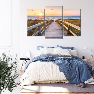 Ljuddämpande tavla - North sea pier 3d