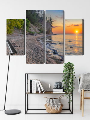 Ljuddämpande tavla - Sunset on the baltic sea