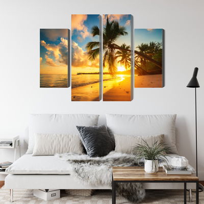 Ljuddämpande tavla - Tropical beach in punta