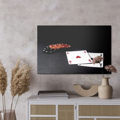 Ljuddämpande tavla - Poker cards and chips