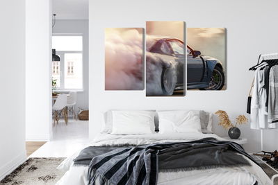 Ljuddämpande tavla - Sports car in a cloud