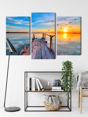 Ljuddämpande tavla - West by the lake