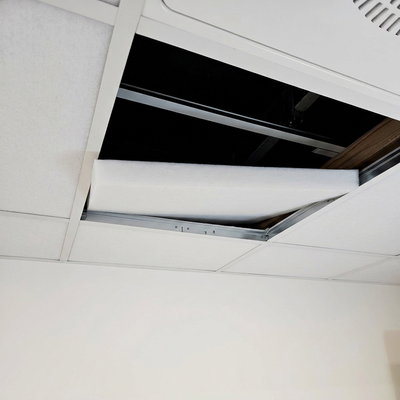 Avoin alakatto, jossa on tilaa SilentDirect PES 592x592 -äänieristyslevylle