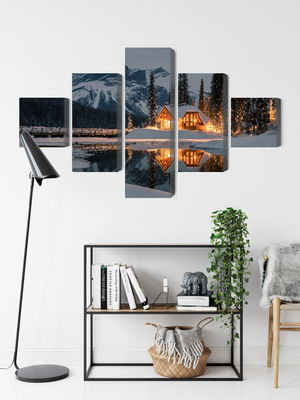 Ljuddämpande tavla - Emerald lake in Canada