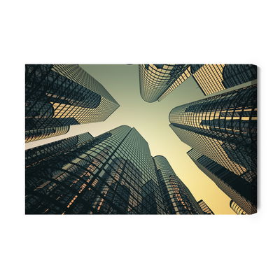 Ljuddämpande tavla - Modern skyscrapers