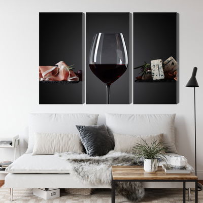 Ljuddämpande tavla - A glass of red wine