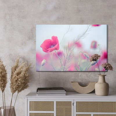 Ljuddämpande tavla - Delicate poppies