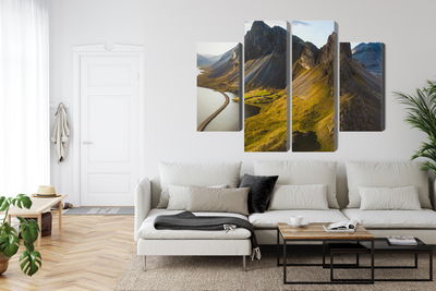 Ljuddämpande tavla - 3d aerial view of icelandic