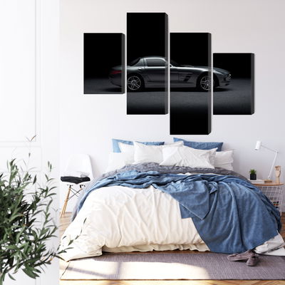 Ljuddämpande tavla - Sports car on a dark