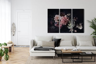 Ljuddämpande tavla - Flowers in vintage style