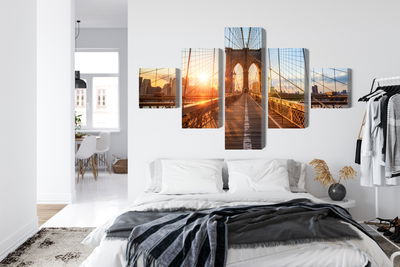 Ljuddämpande tavla - Brooklyn bridge in New York