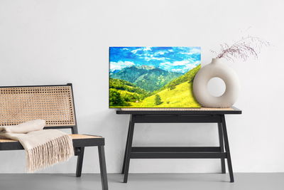 Ljuddämpande tavla - Painted mountain landscape