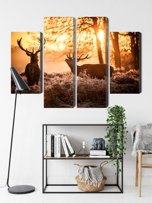 Ljuddämpande tavla - Two deer in the forest