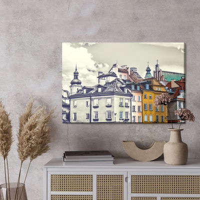 Ljuddämpande tavla - Warsaw vintage buildings